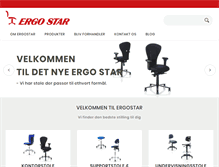 Tablet Screenshot of ergostar.dk